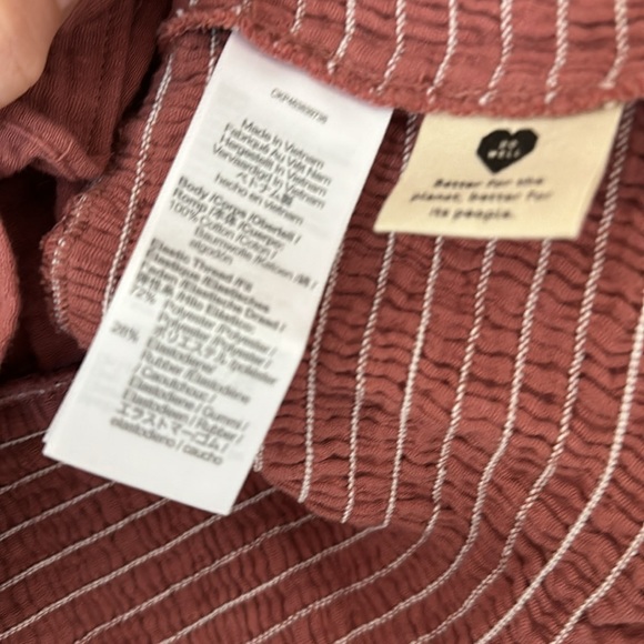 NWT! Madewell Julienne Smocked Waist Top - Picture 5 of 6